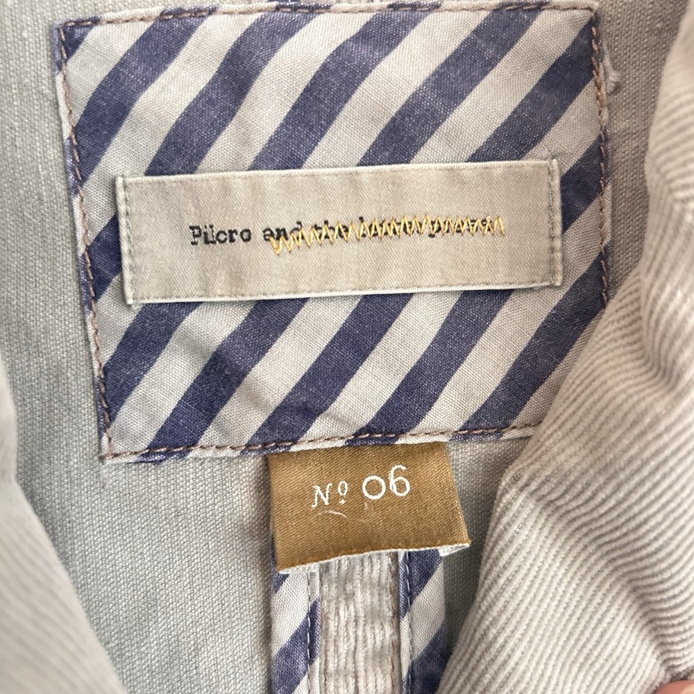 Pilcro and the Letterpress Jacket Women's Sz 6 Corduroy Blazer Flip Cuff Office - Picture 2 of 12
